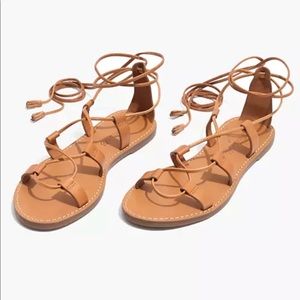 Madewell boardwalk lace up gladiator sandal